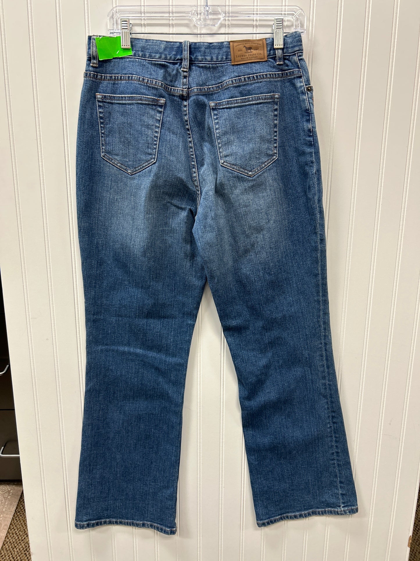 Jeans Straight By Lauren By Ralph Lauren In Blue Denim, Size:10