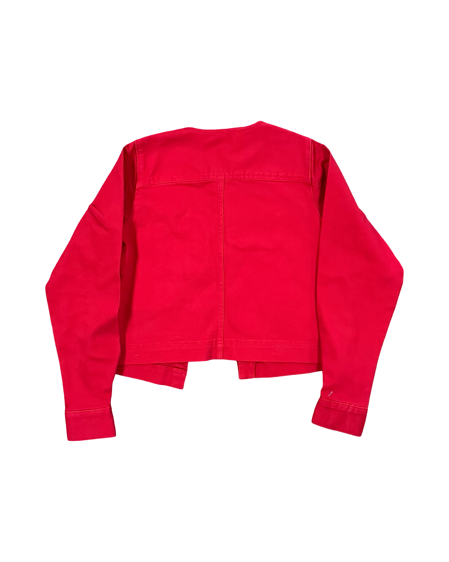 Jacket Denim By Free Assembly In Red Denim, Size:Xs