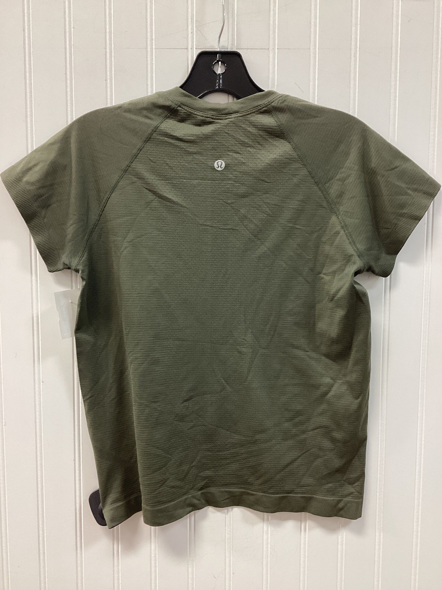 Athletic Top Ss By Lululemon In Green, Size:S