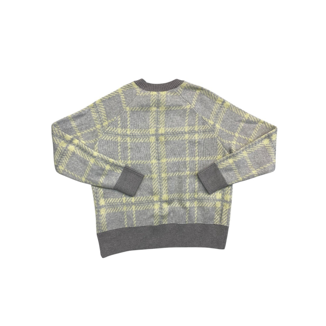 Sweater By Banana Republic In Grey & Yellow, Size:L