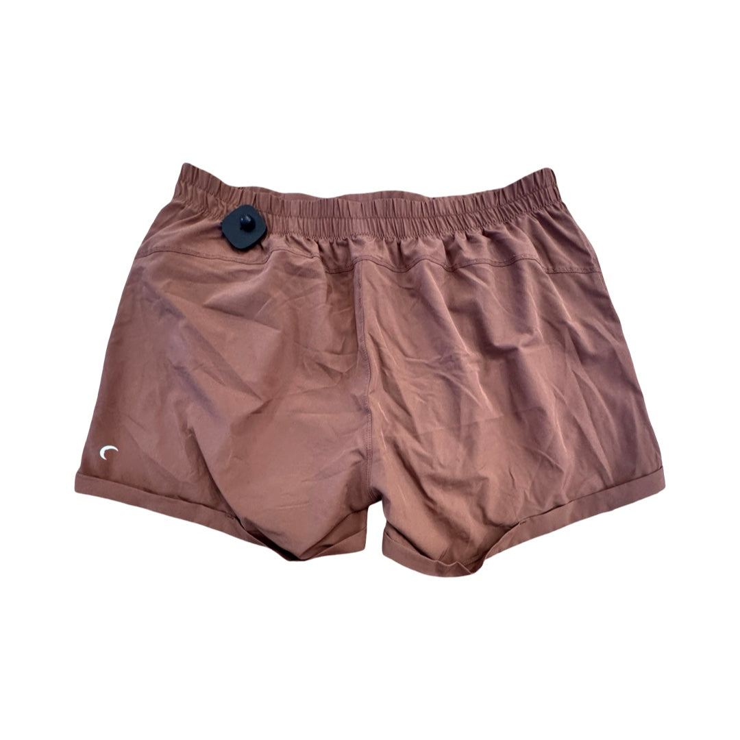 Athletic Shorts By Zyia In Brown, Size:Xxl