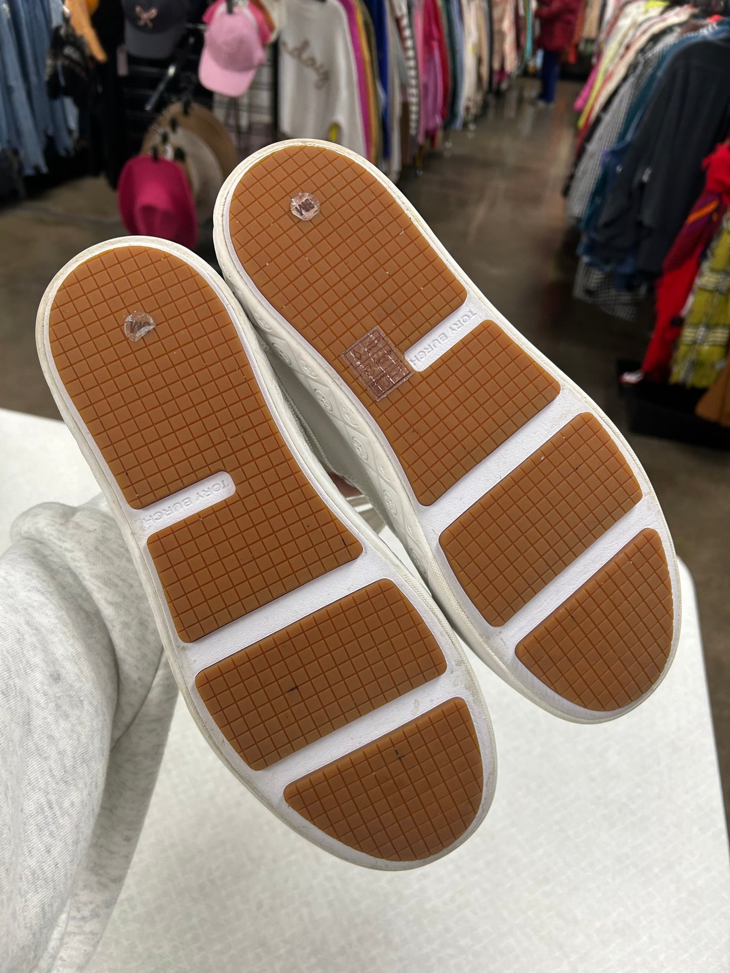 Shoes Designer By Tory Burch In White, Size:8