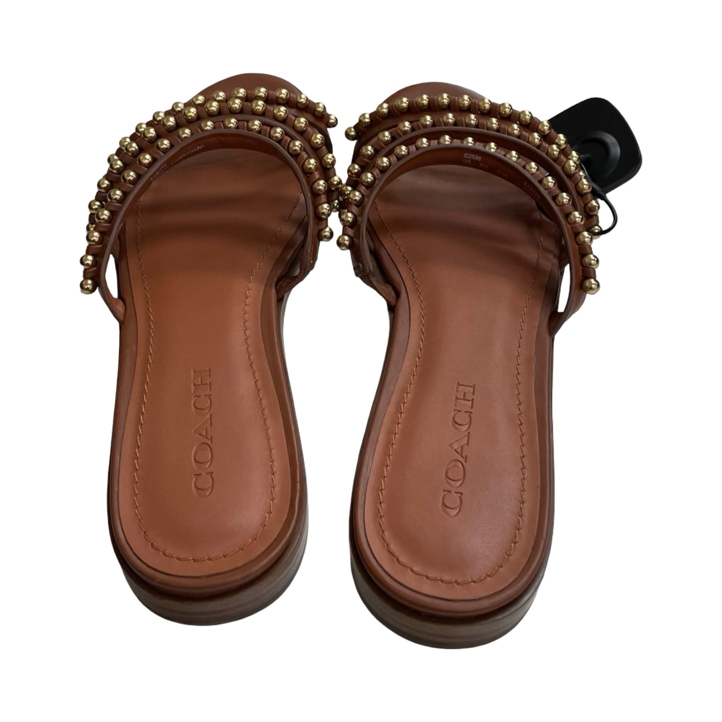 Sandals Designer By Coach In Brown, Size:7.5