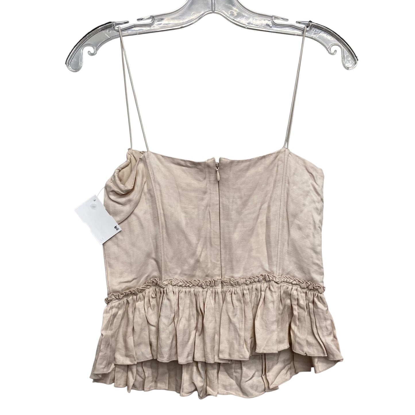 Top Sleeveless By H&M In Beige, Size:Xs