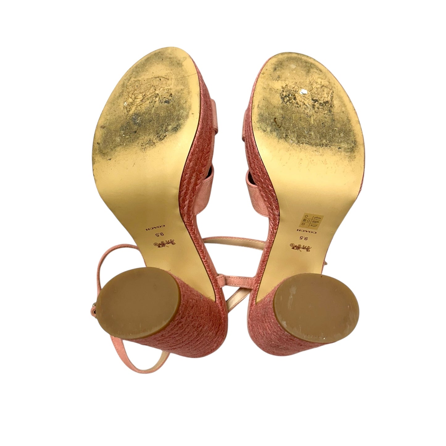 Sandals Designer By Coach In Pink, Size: 9.5