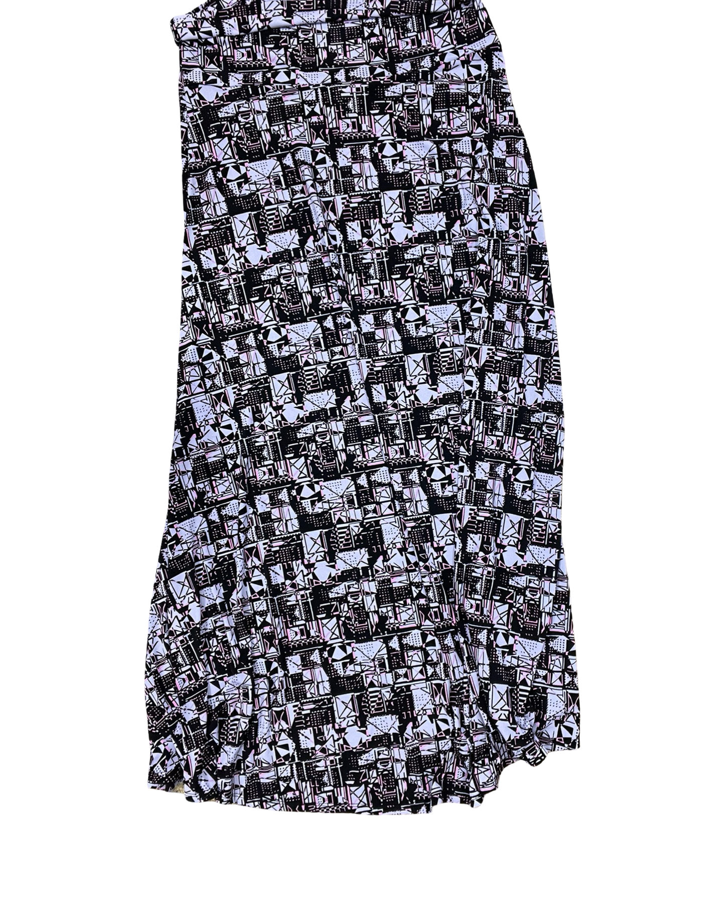 Skirt Maxi By Lularoe In Black & Purple, Size:L