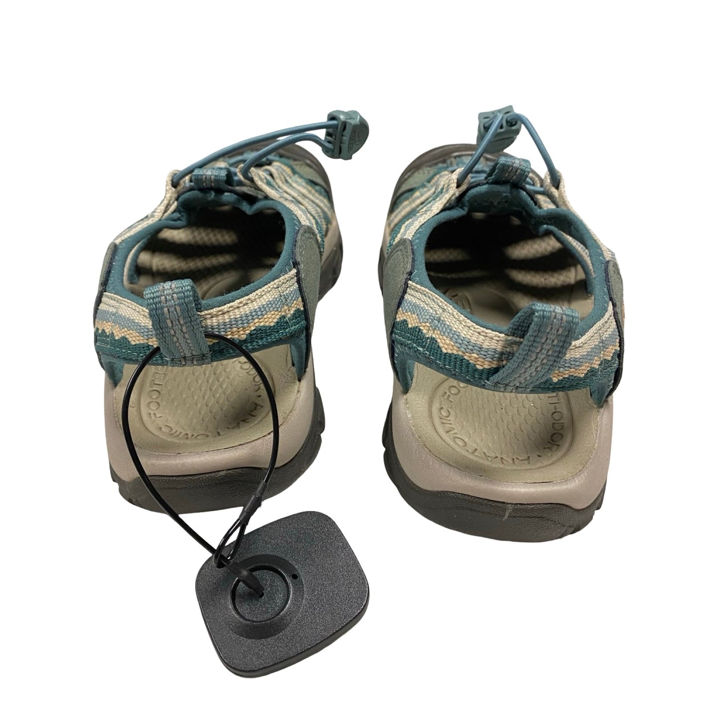 Sandals Flats By Keen In Blue & Grey, Size:7.5