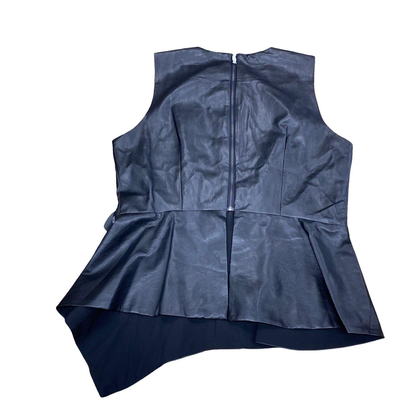 Top Sleeveless By Bcbgmaxazria In Black, Size:L