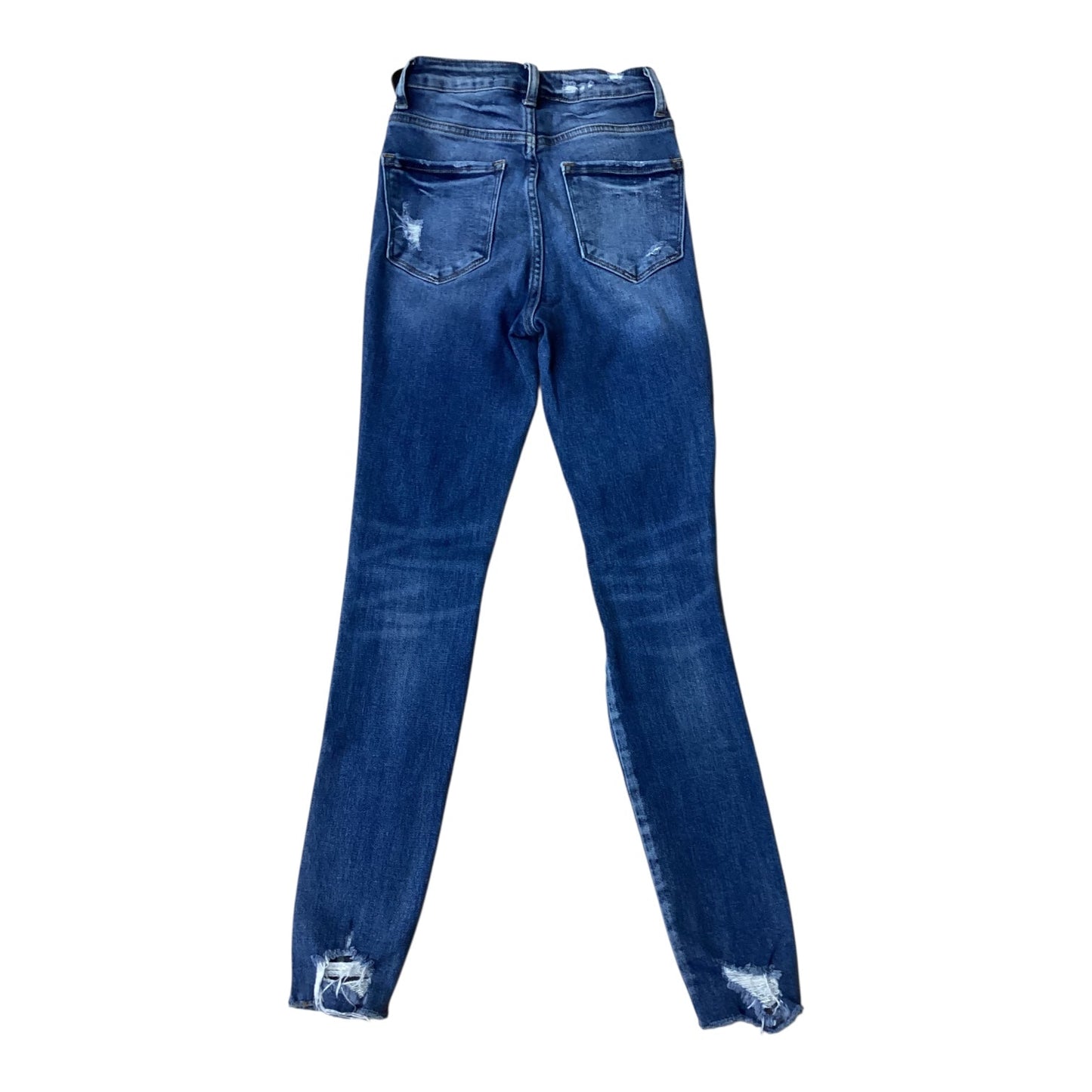 Jeans Skinny By Flying Monkey In Blue Denim, Size:0