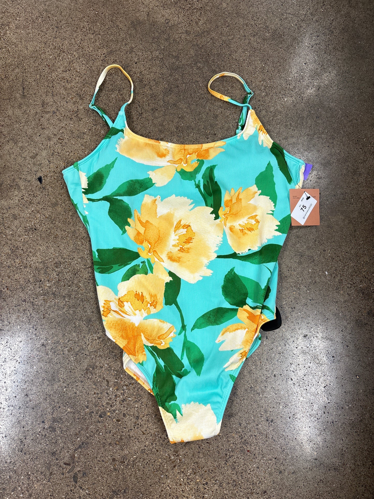 Swimsuit By Shade & Shore In Floral Print, Size:Xl