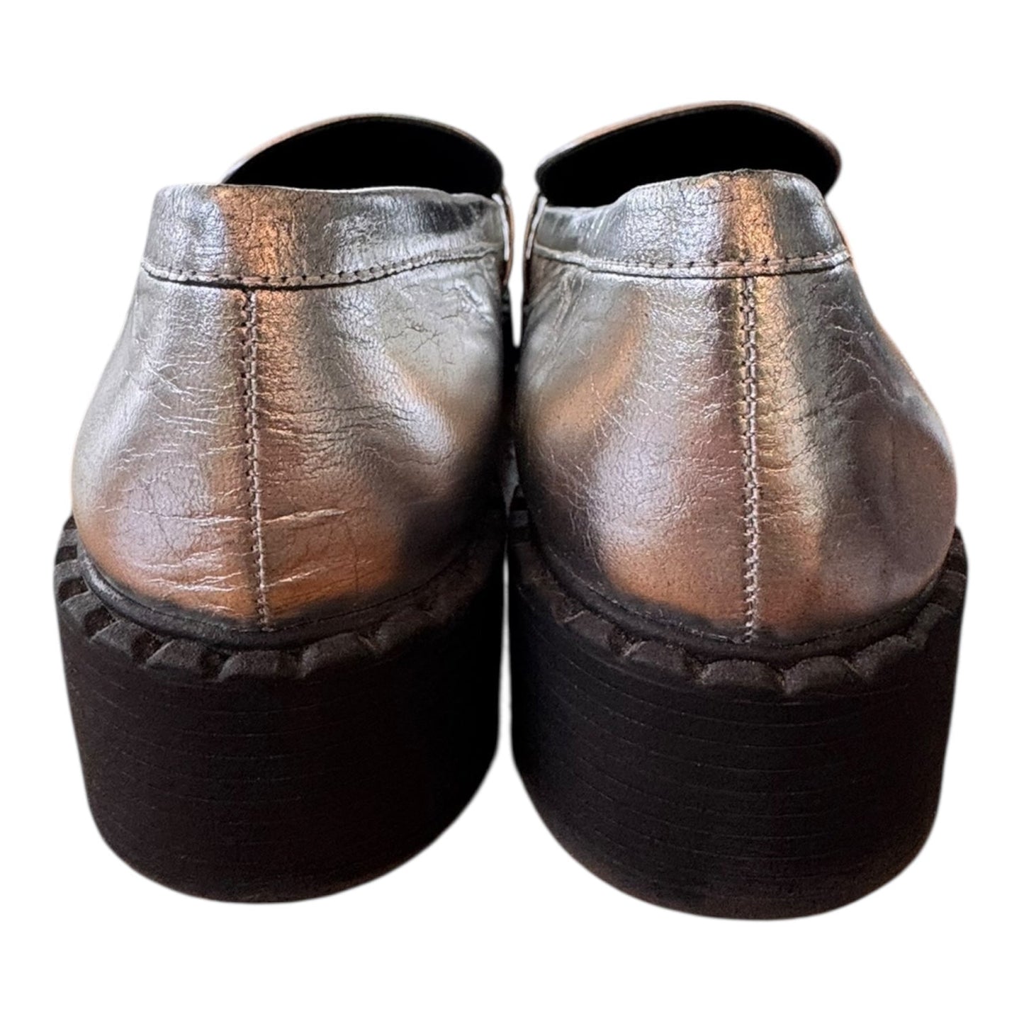 Shoes Heels Block By Vince Camuto In Silver, Size:9