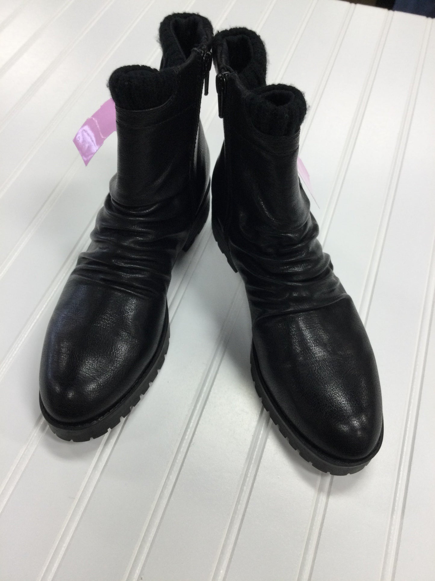 Boots Ankle Flats By Bare Traps In Black, Size:7.5