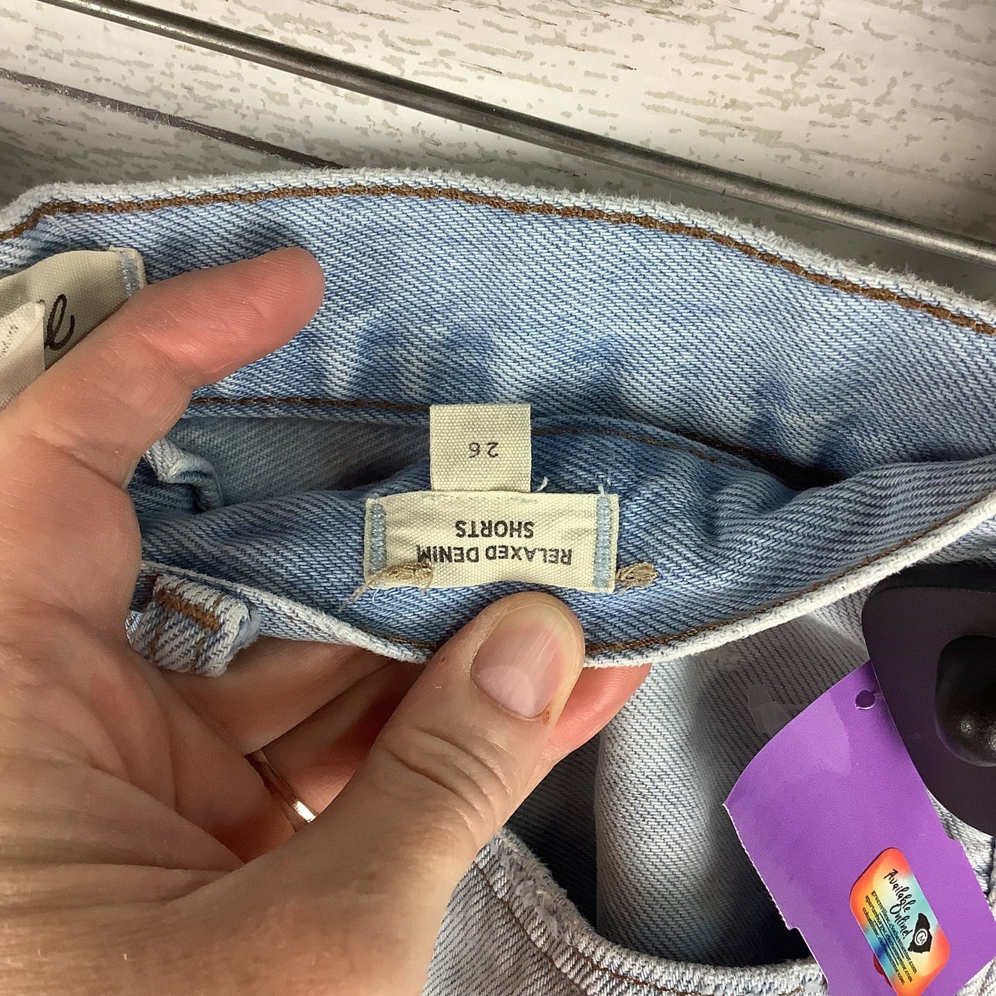 Shorts By Madewell In Blue Denim, Size: 4 (26)