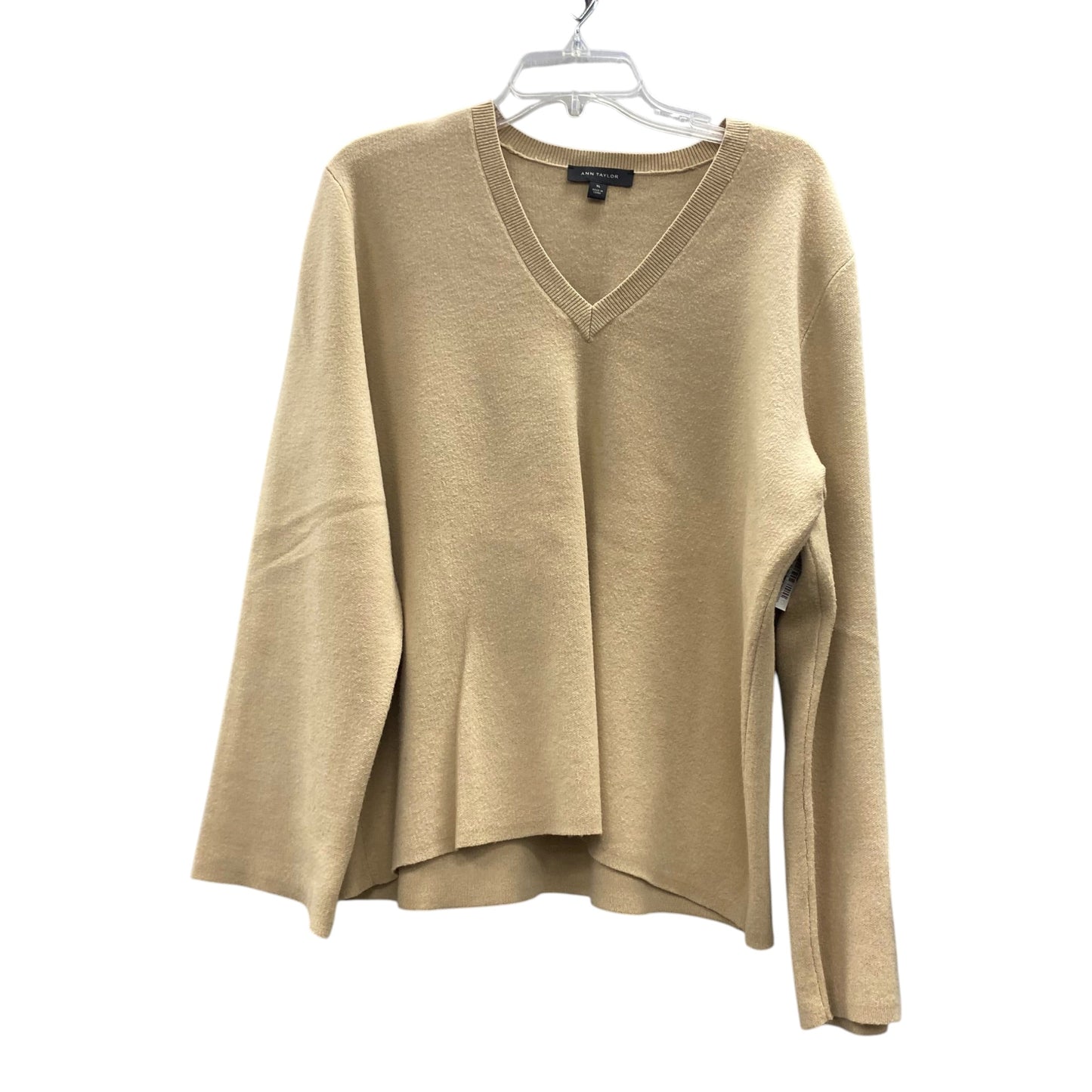Sweater By Ann Taylor In Tan, Size:Xl