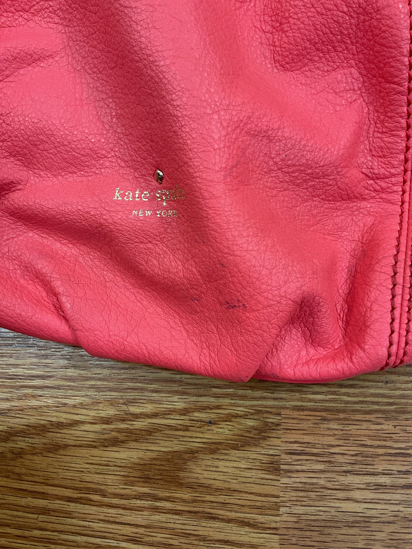 Handbag Designer By Kate Spade In Coral, Size:Small