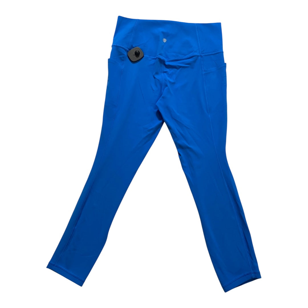 Athletic Leggings By Athleta In Blue, Size:M