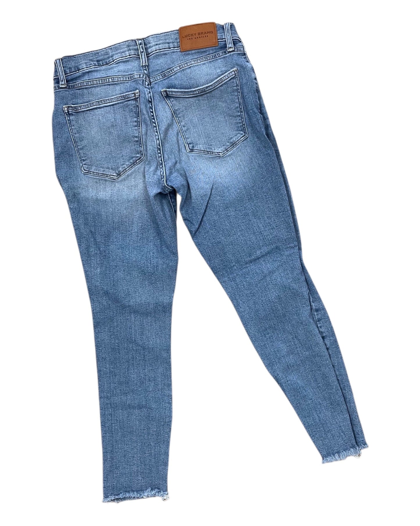 Jeans Skinny By Lucky Brand In Blue Denim, Size:10