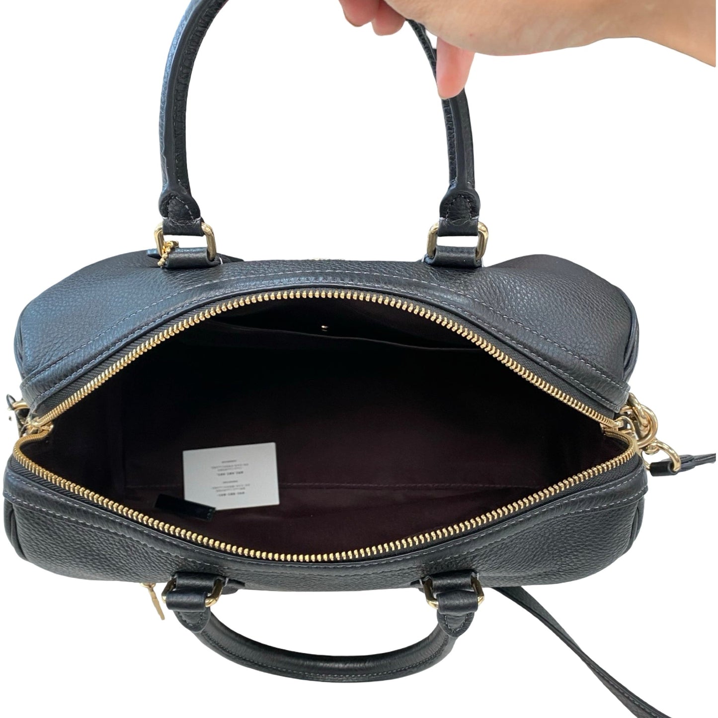 Handbag Designer By Coach In Black, Size:Medium