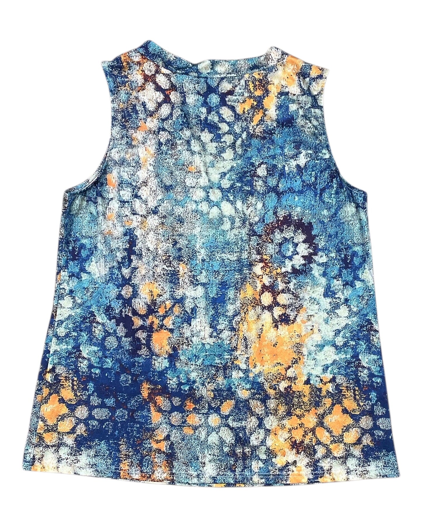 Top Sleeveless By Noracora In Green & Yellow, Size:Xl