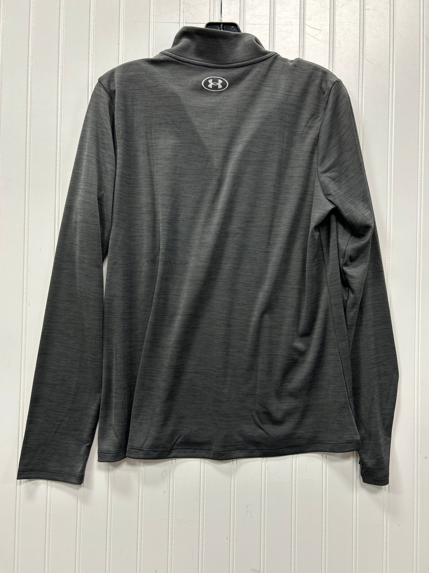 Athletic Top Ls Collar By Under Armour In Grey, Size:M