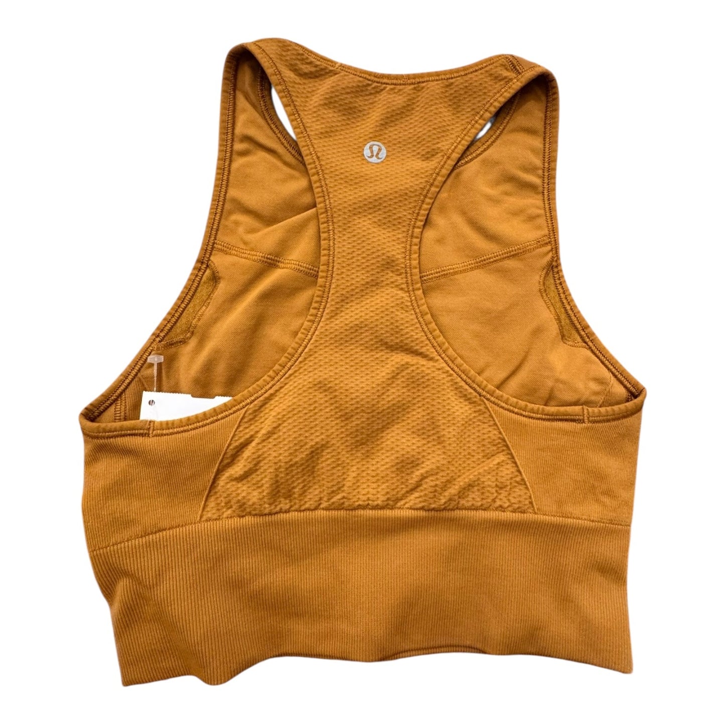 Athletic Bra Designer By Lululemon In Gold, Size:4