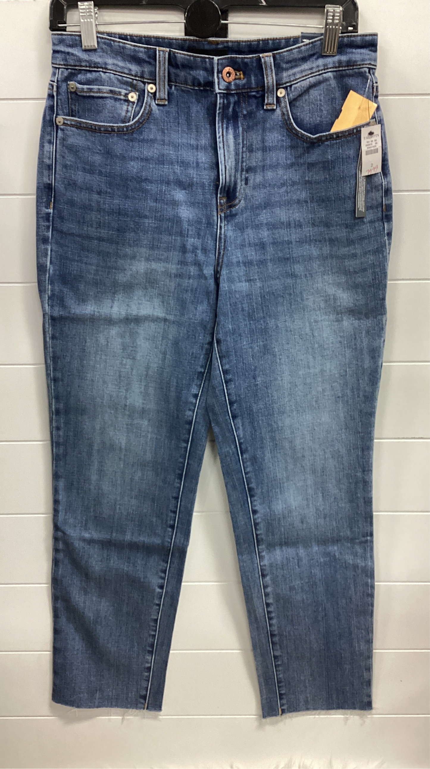 Jeans Straight By Talbots In Blue Denim, Size:2