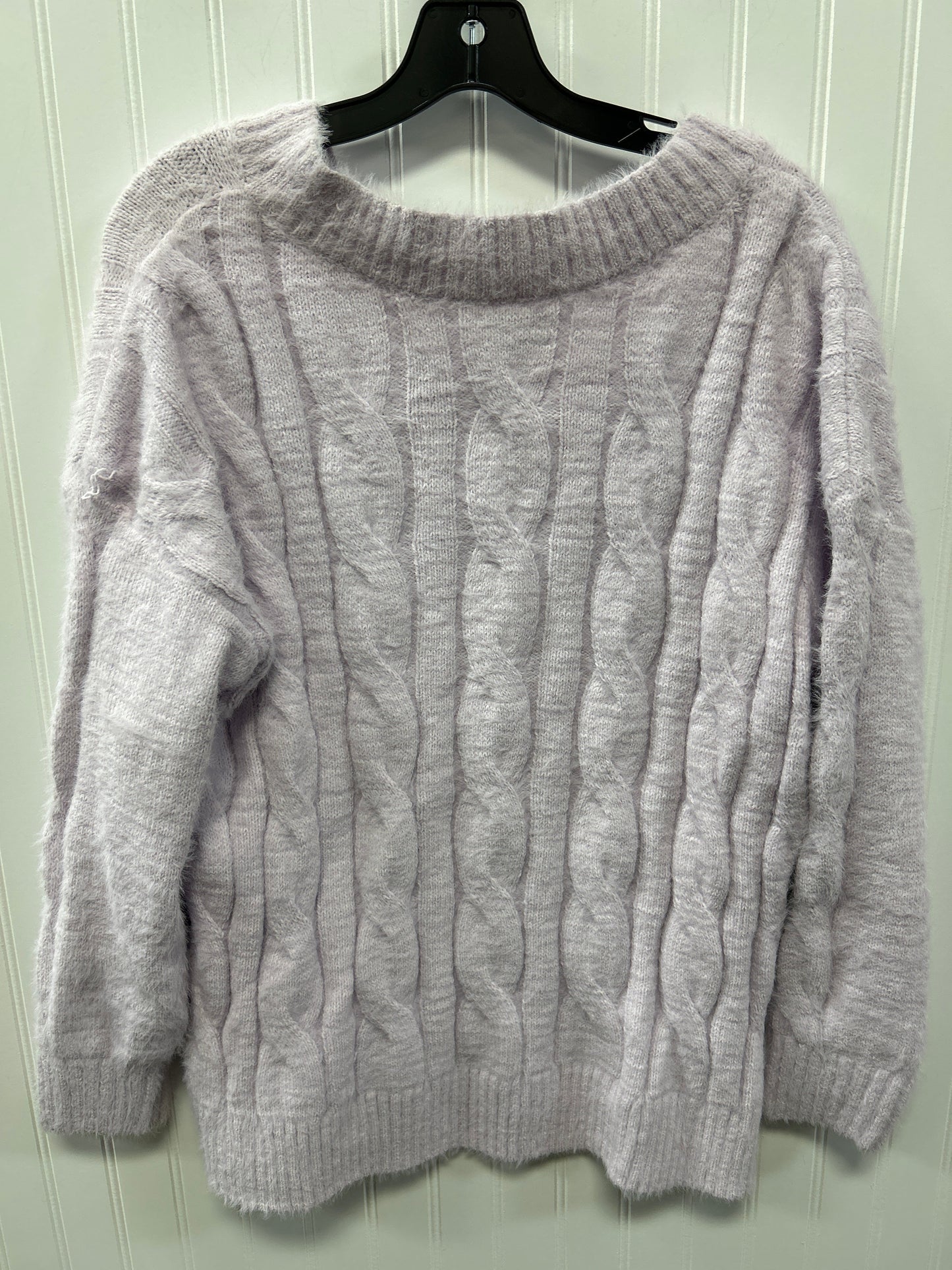 Sweater By Lucky Brand In Purple, Size:Xl