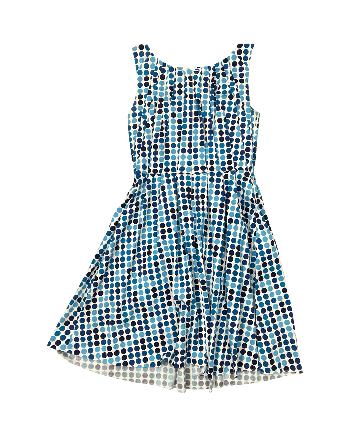 Dress Work By Calvin Klein In Blue & White, Size:4