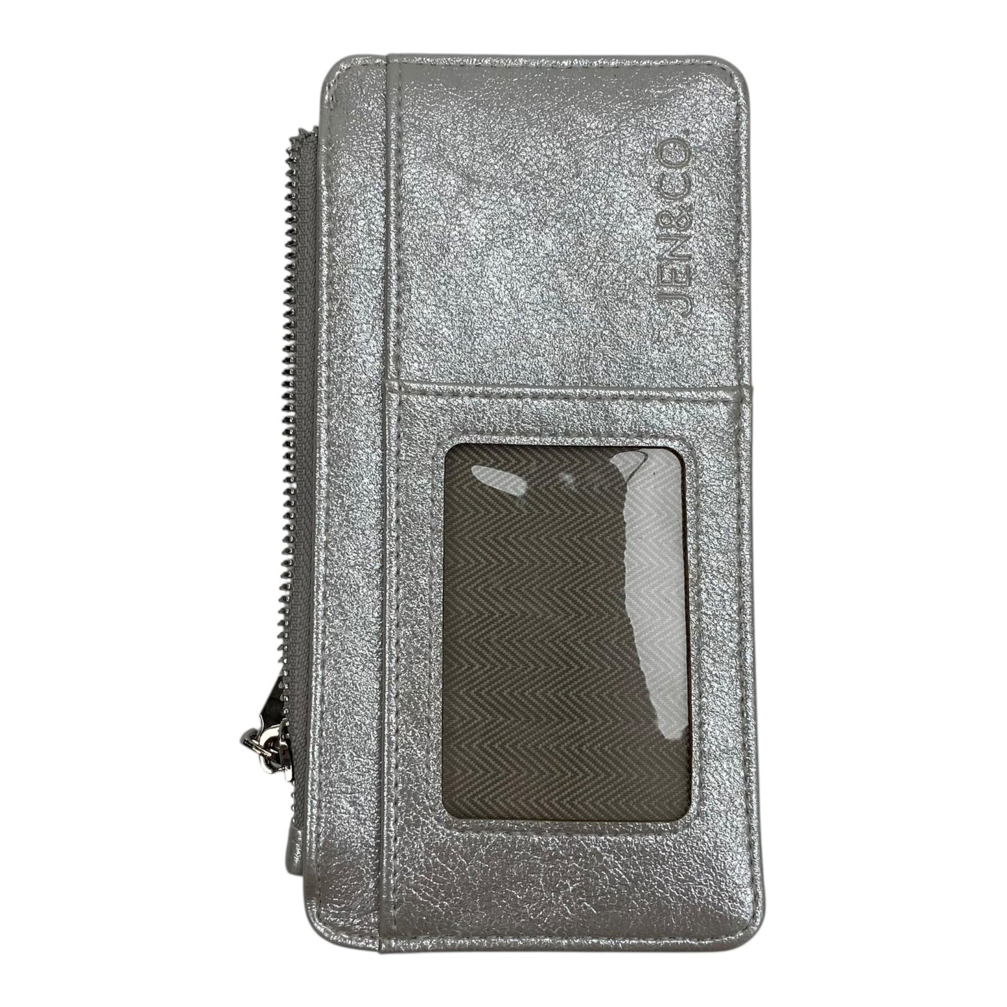 Wallet By Jen & Co In Silver, Size:Medium