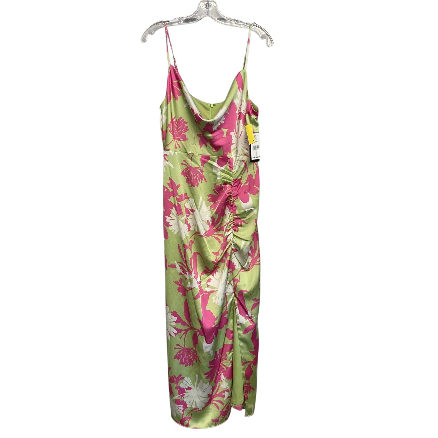 Dress Party Long By Taylor In Green & Pink, Size:S