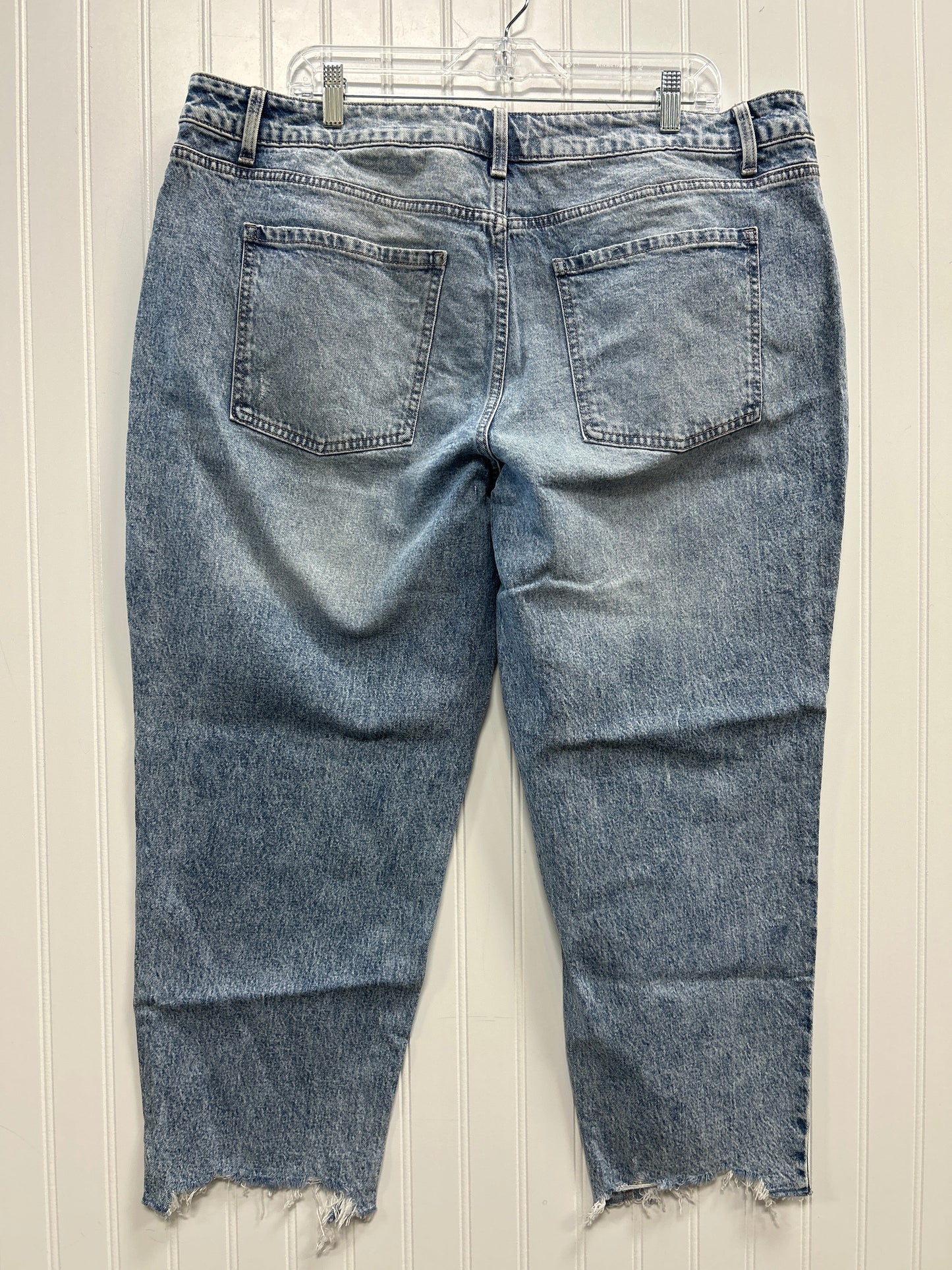 Jeans Straight By Time And Tru In Blue Denim, Size:20