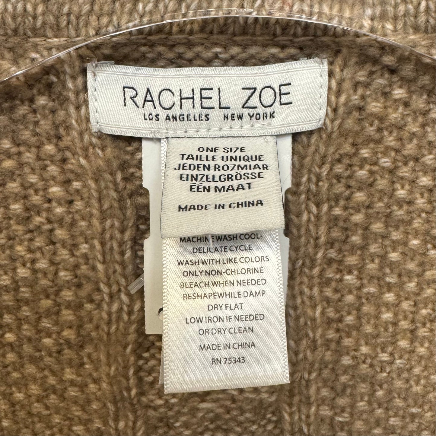 Poncho By Rachel Zoe In Tan, Size: Osfm