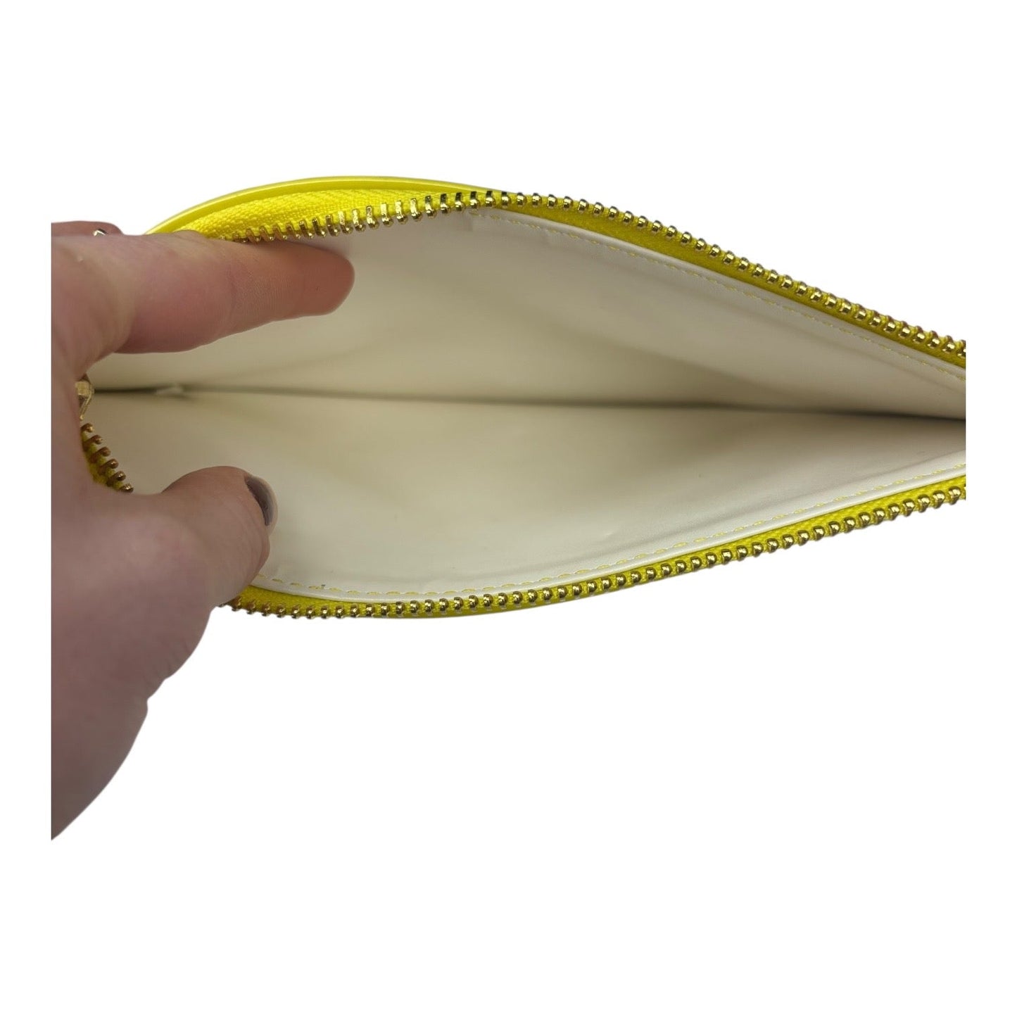 Makeup Bag Designer By Kate Spade In Yellow, Size:Small