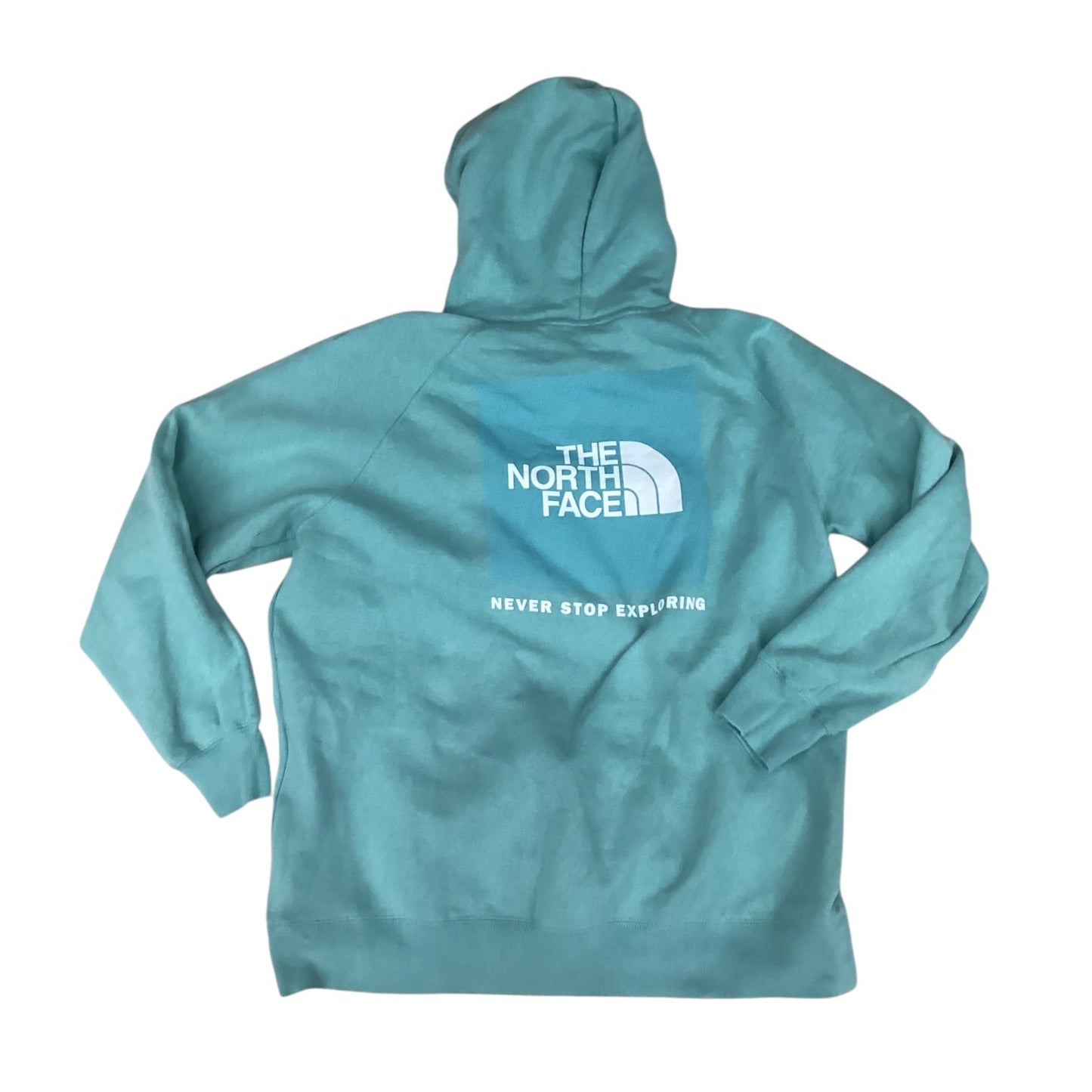 Athletic Sweatshirt Hoodie By The North Face In Teal, Size:Xl
