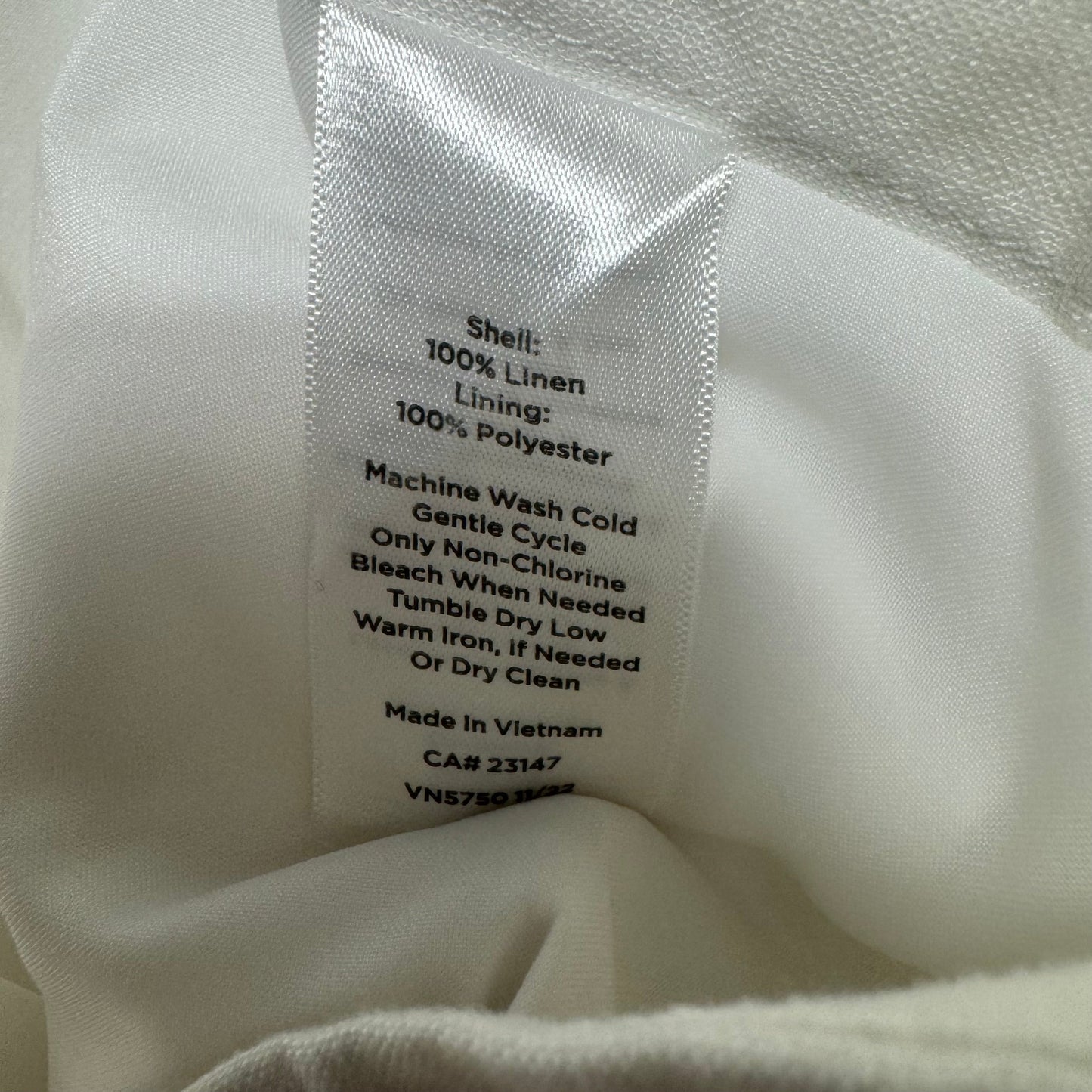 Pants Linen By Talbots In White, Size: 14