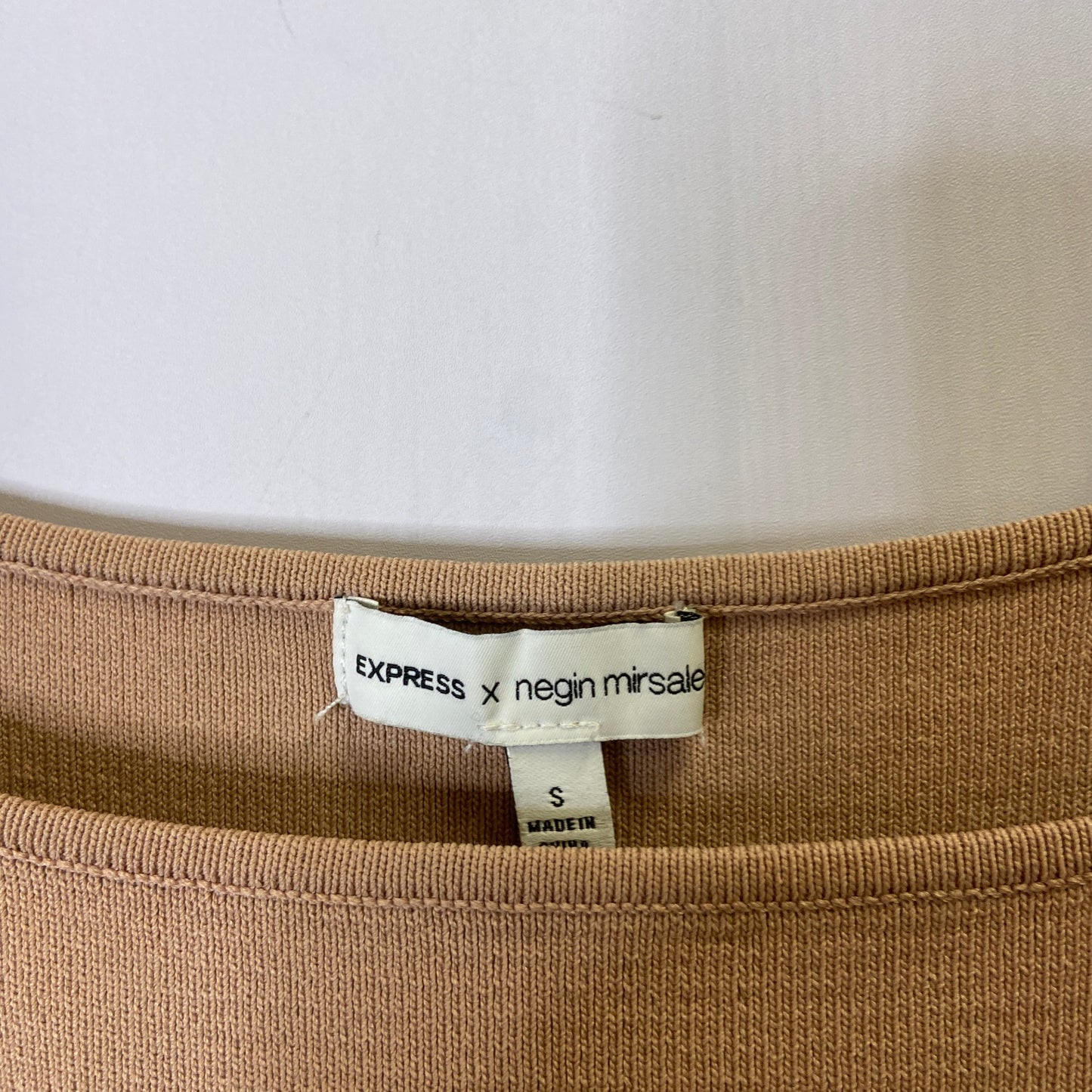 Dress Casual Short By Express In Beige, Size: S