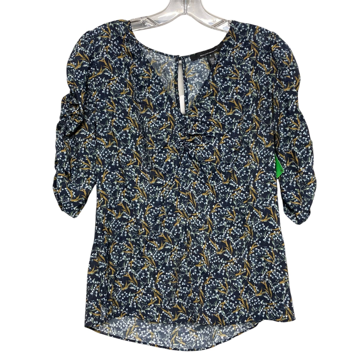 Top Ss By White House Black Market In Floral Print, Size:S
