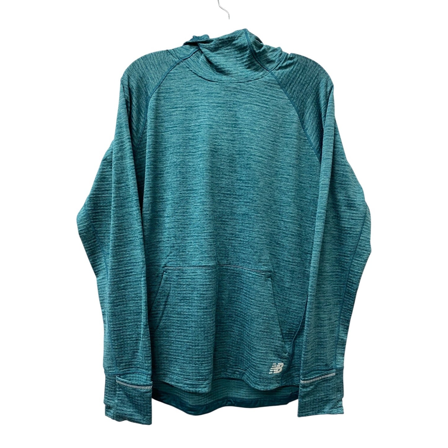 Athletic Top Ls Hoodie By New Balance In Green, Size:Xl