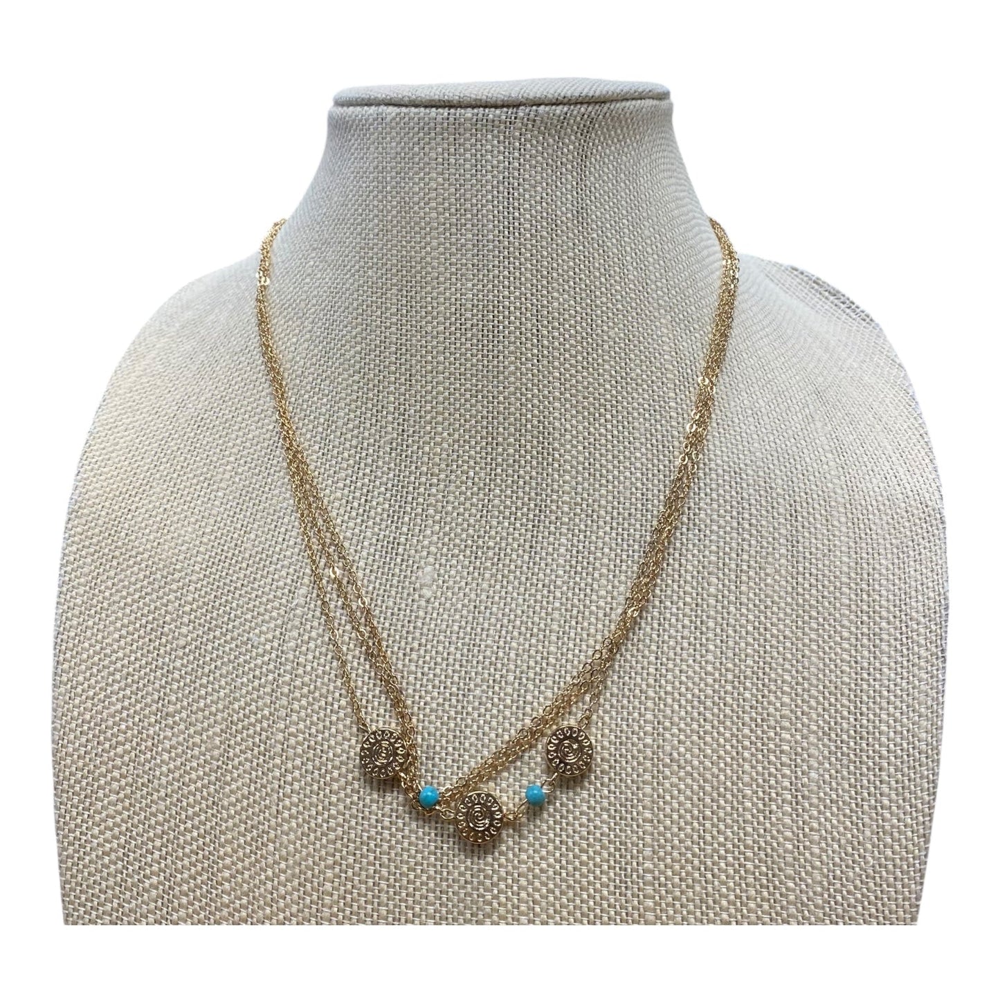 Necklace Layered In Gold