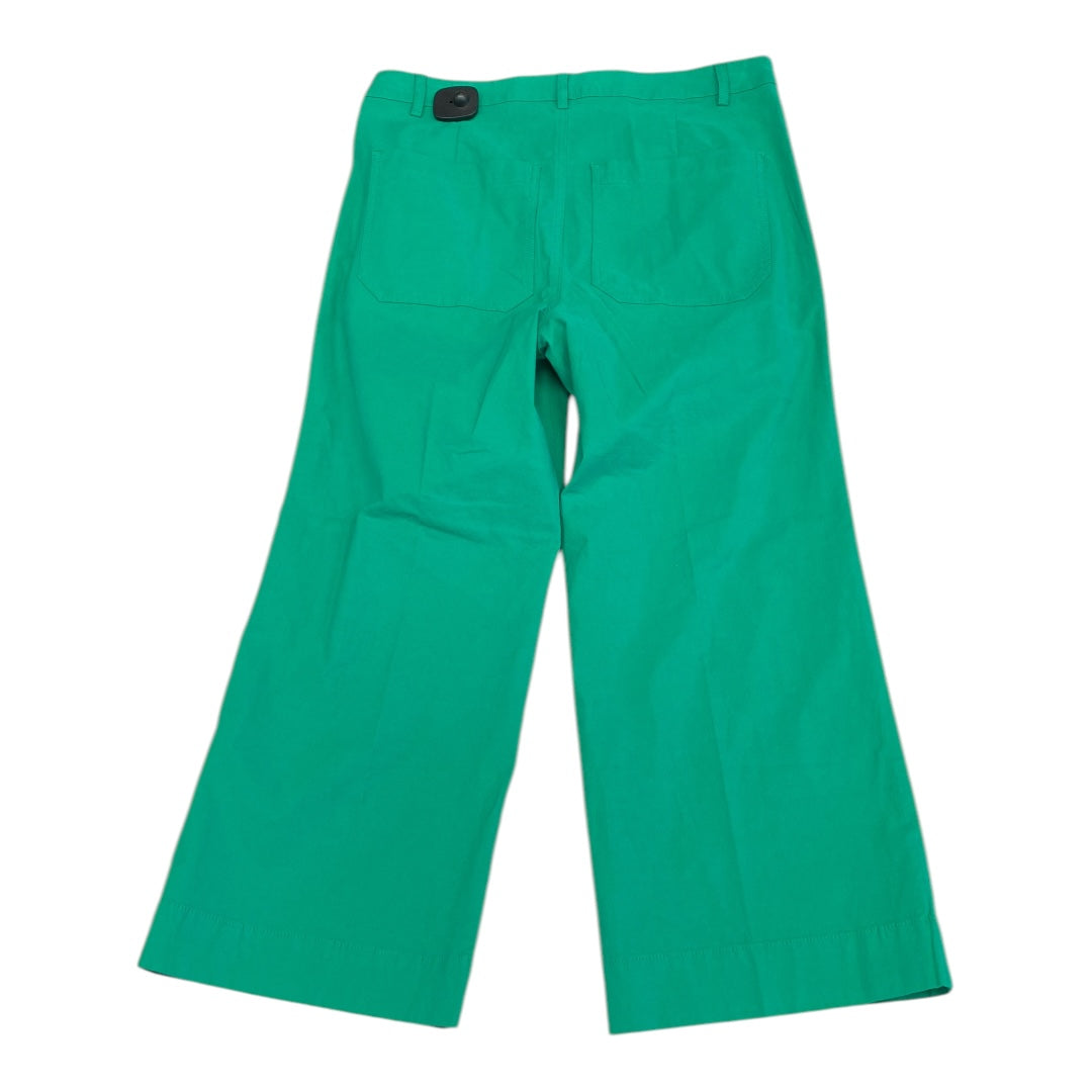 Pants Wide Leg By J. Crew In Green, Size:10