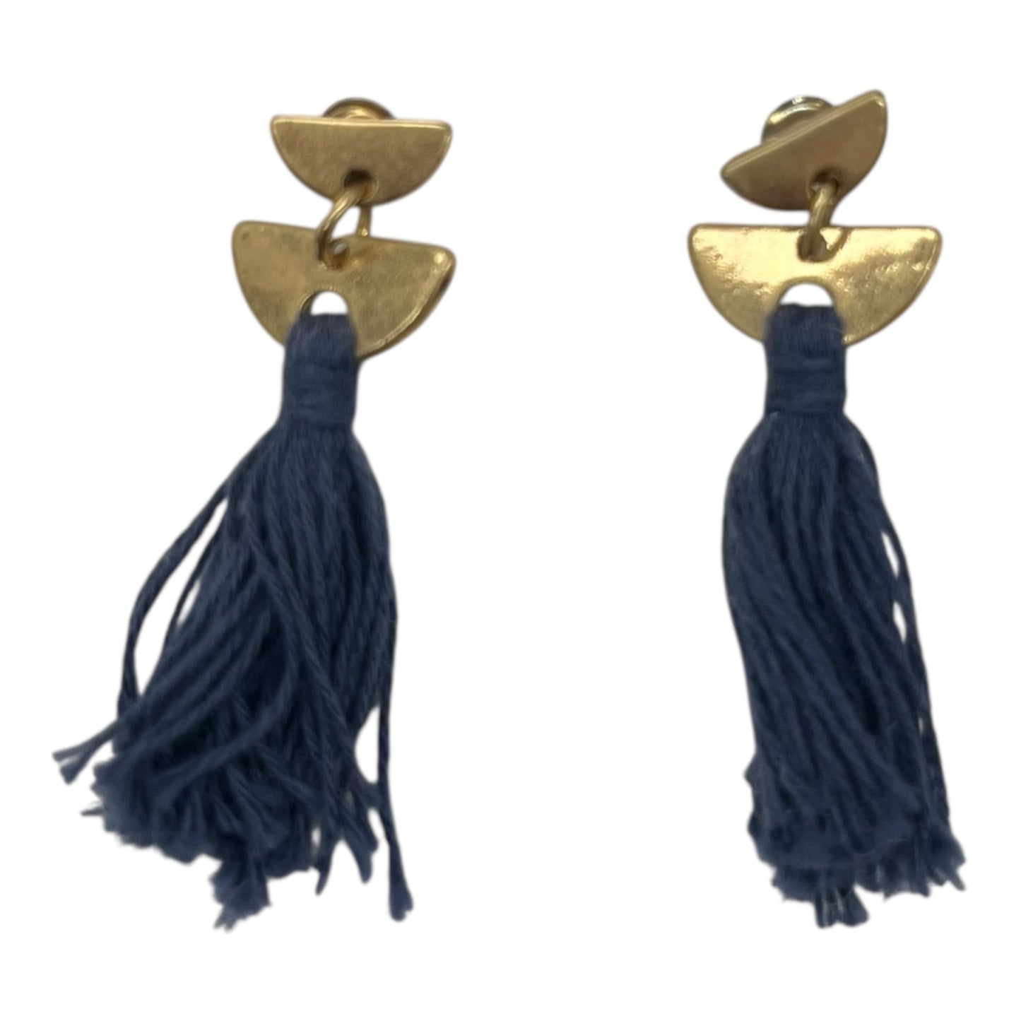 Earrings Dangle/Drop By Clothes Mentor In Blue & Gold