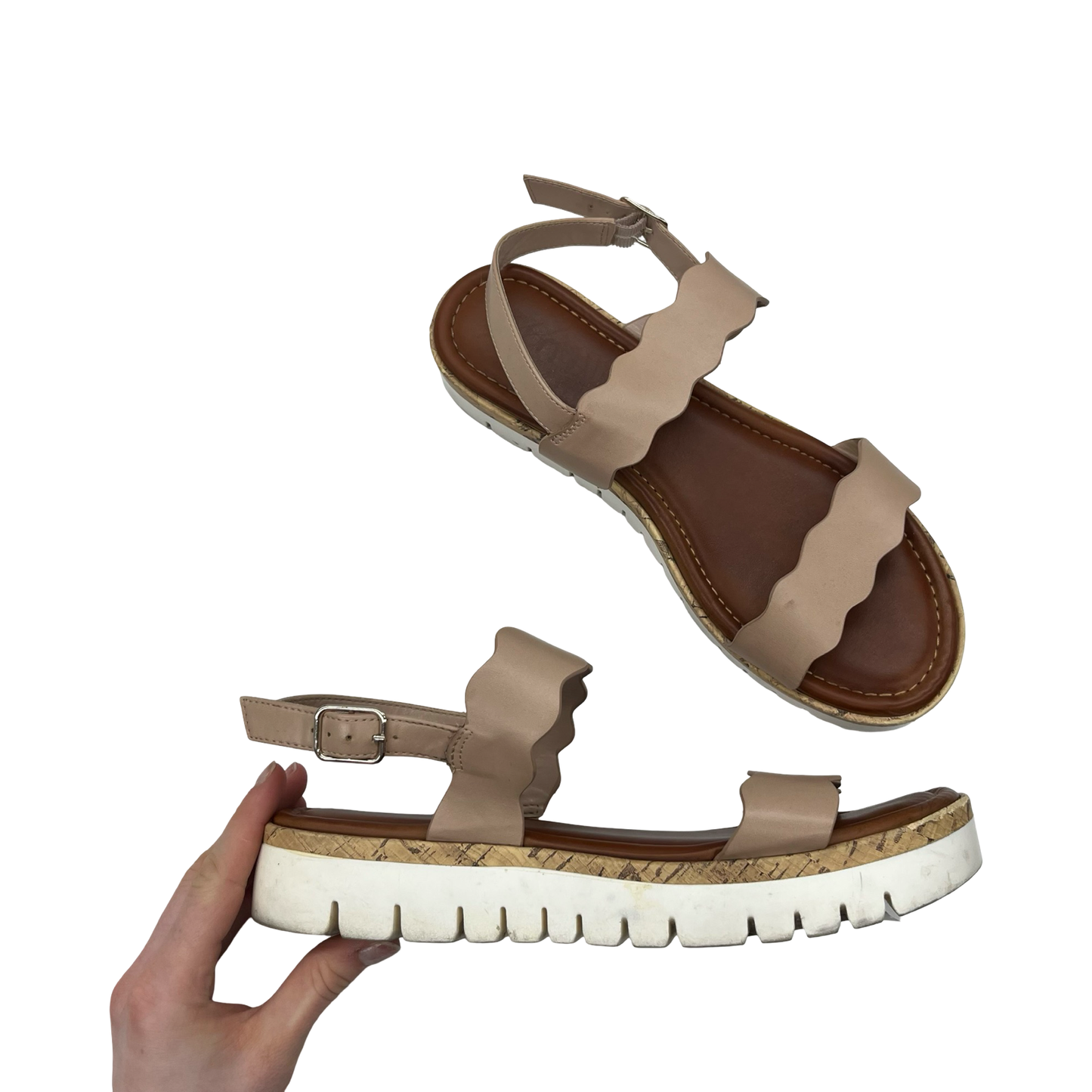 Sandals Flats By Unisa In Tan, Size:9