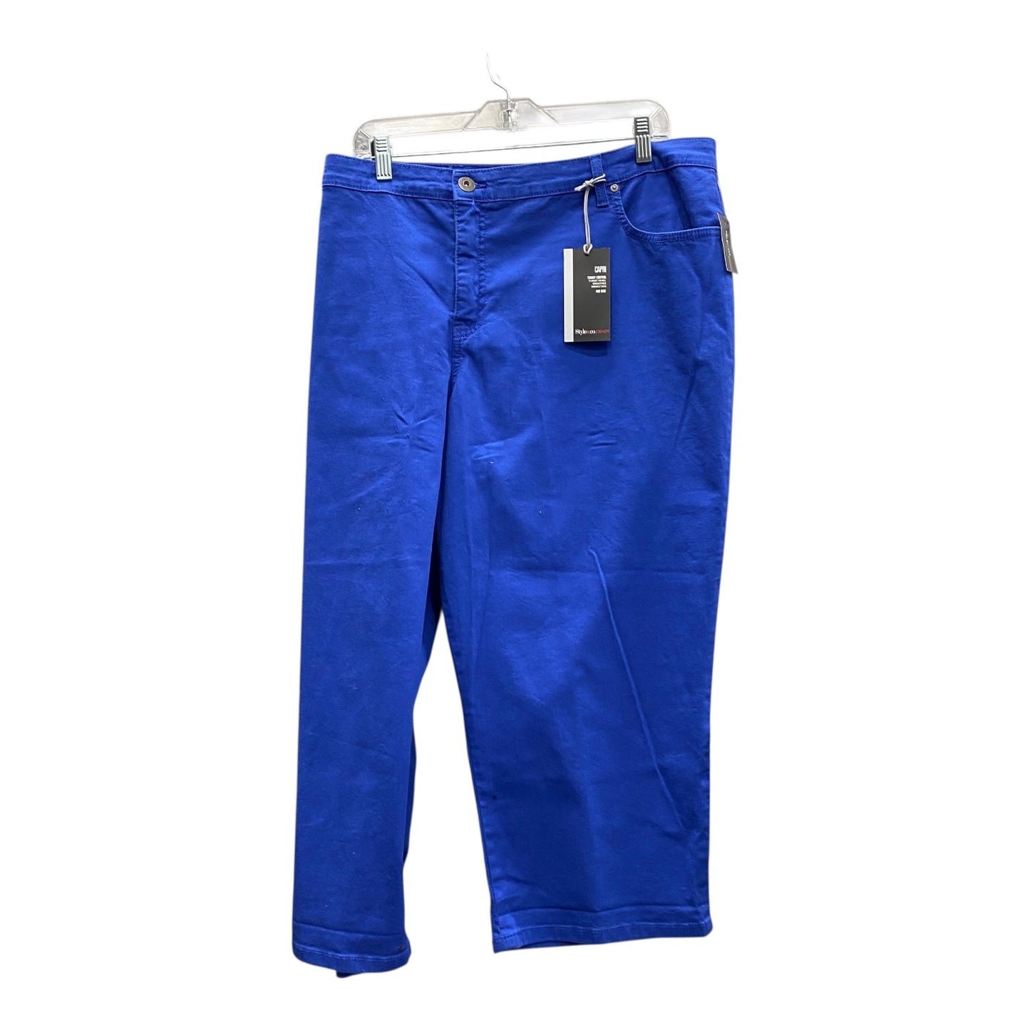 Capris By Style And Company In Blue, Size:24