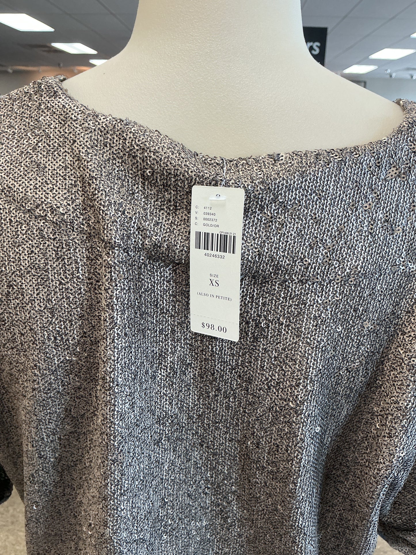Top Ss By Deletta In Brown, Size:Xs