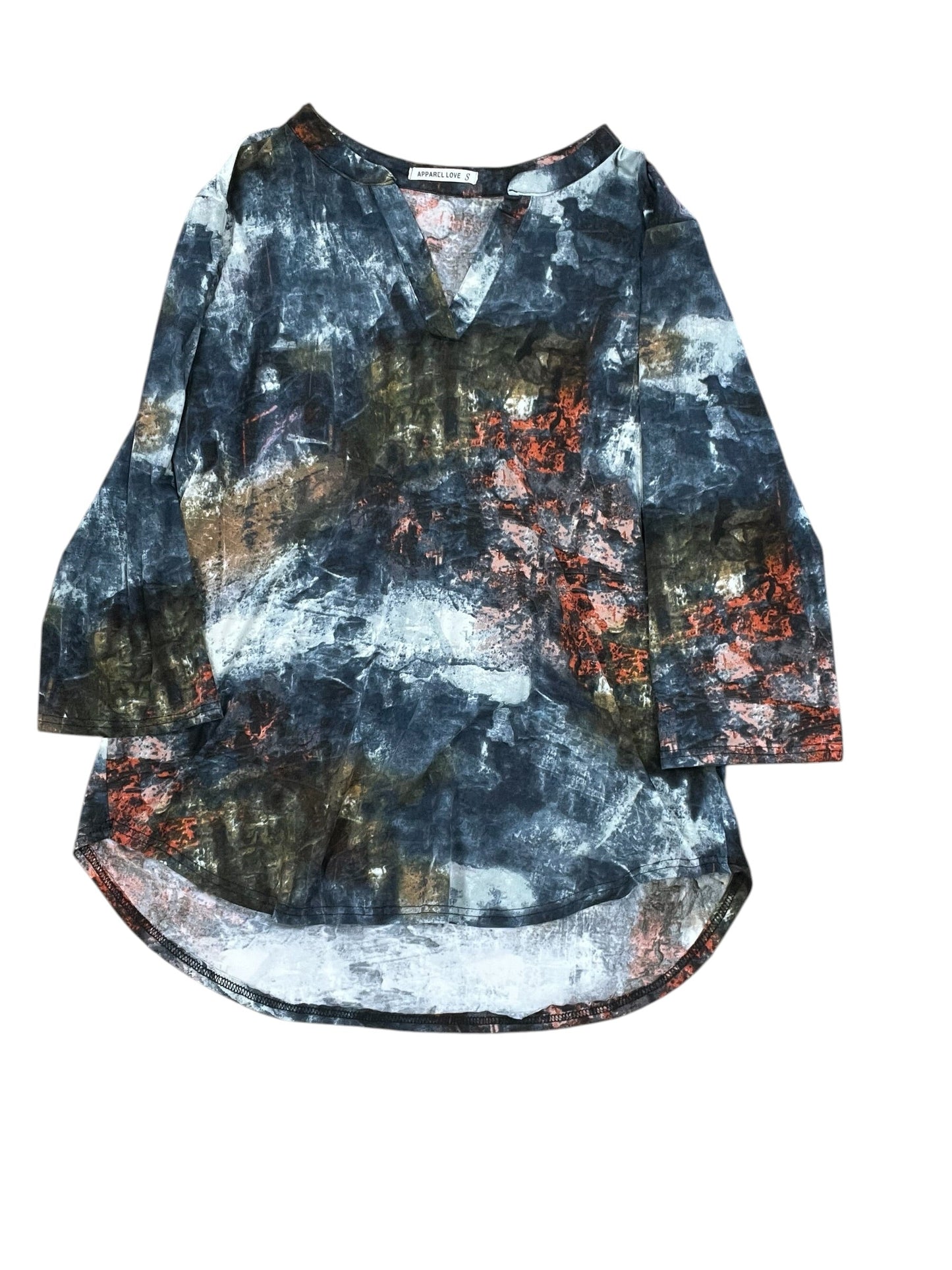 Top 3/4 Sleeve By Clothes Mentor In Blue, Size:S