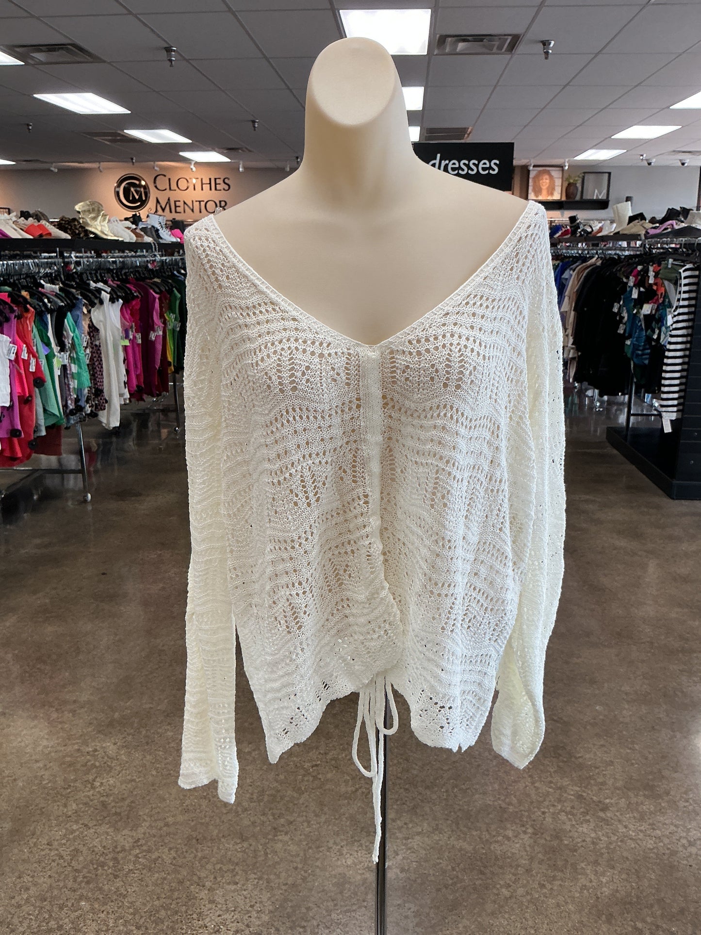 Top Ls By Pol In Cream, Size:S