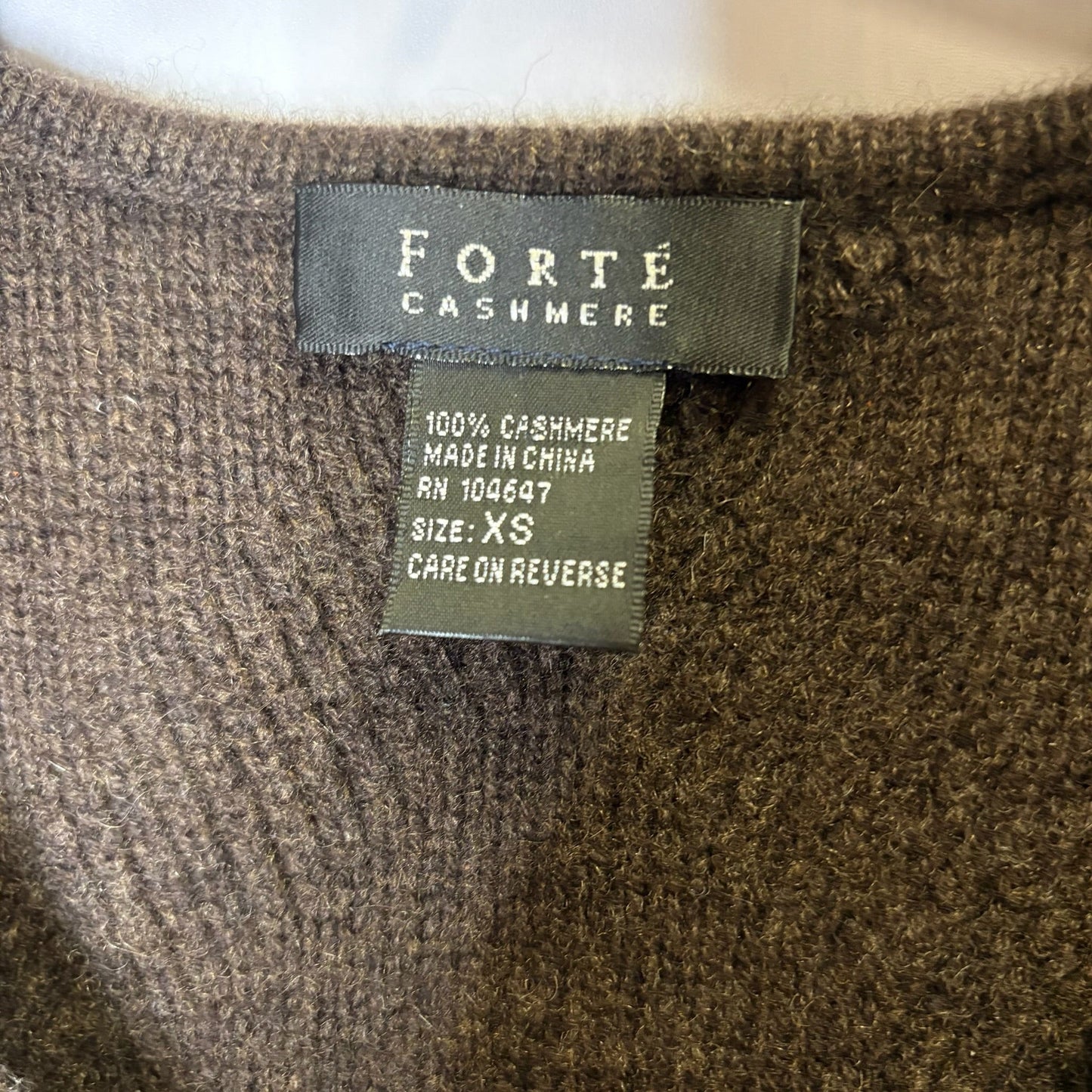 Sweater Cashmere By Clothes Mentor In Brown, Size: Xs