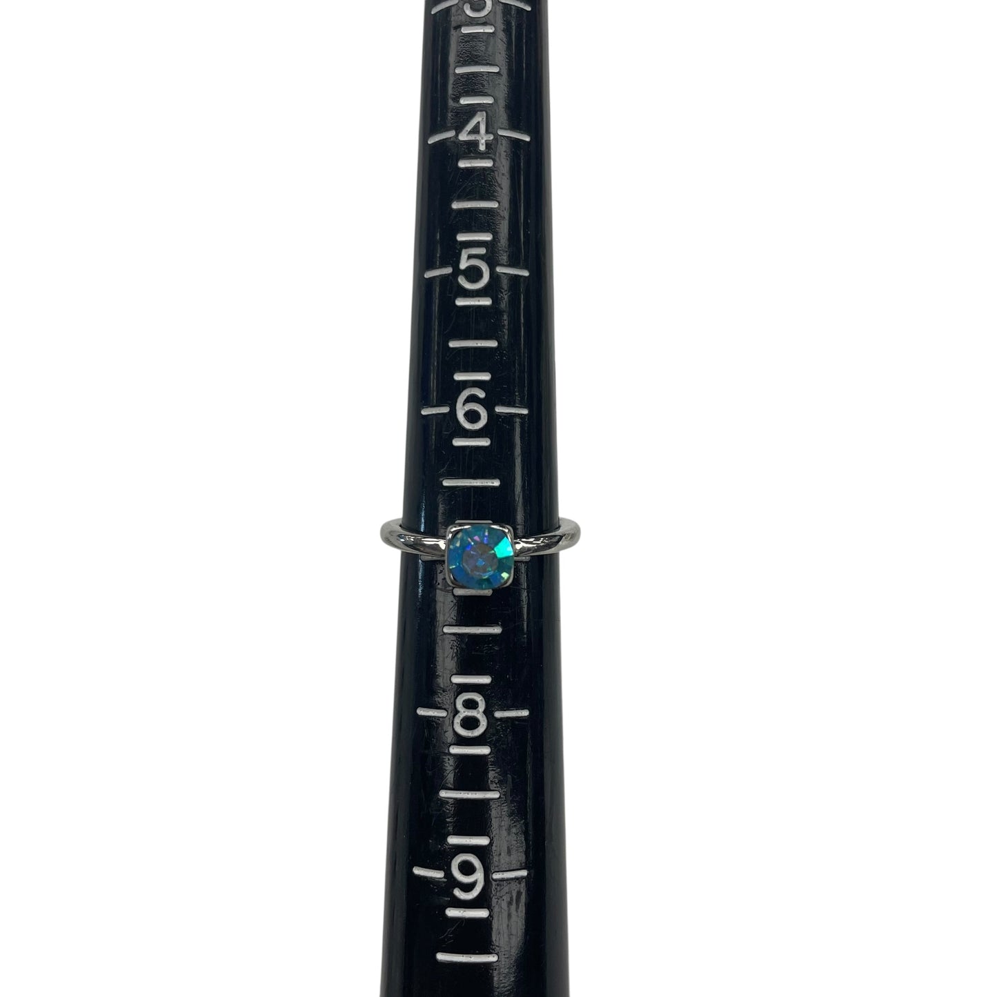 Ring Stackable By Clothes Mentor In Aqua, Size:03 Piece Set