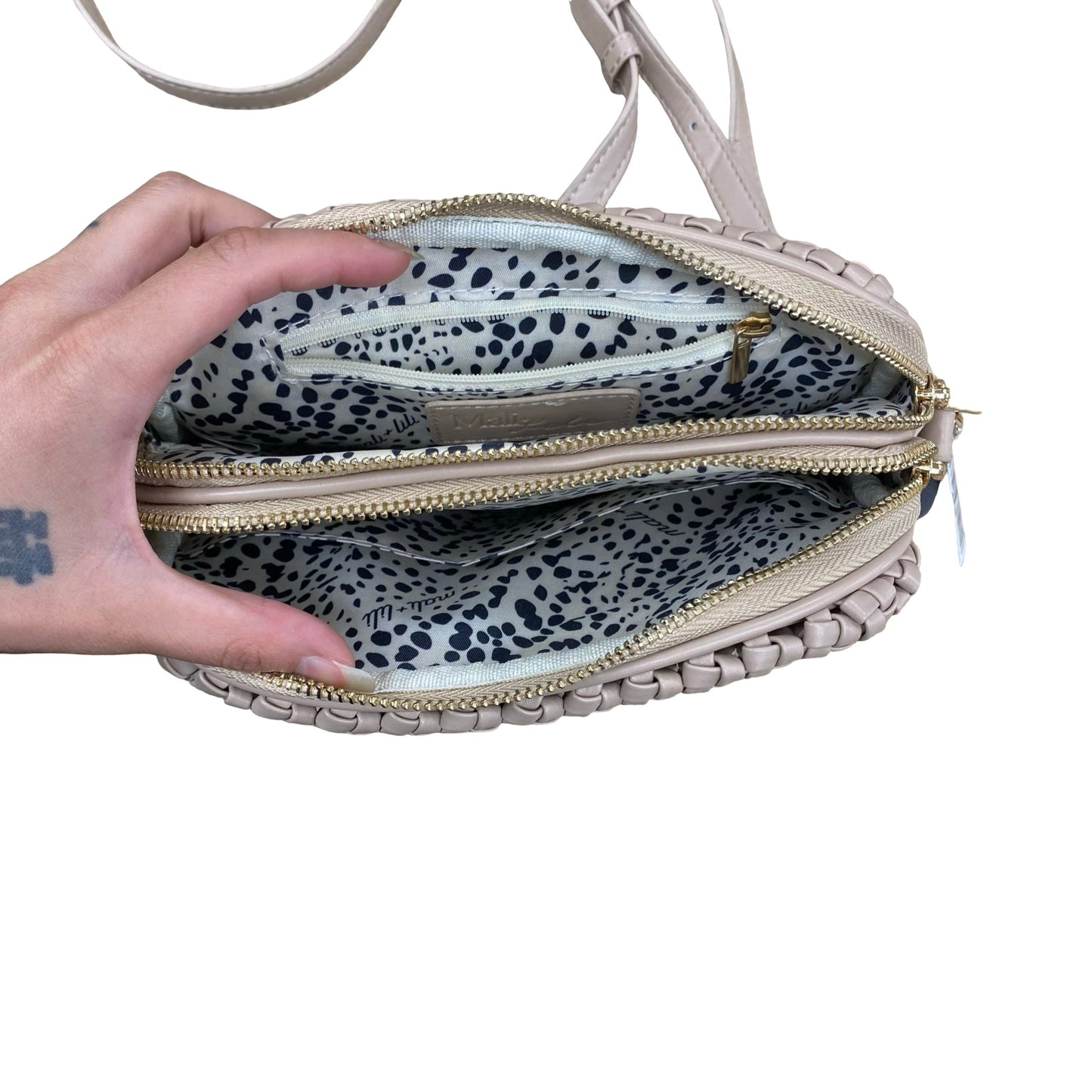 Handbag By Mali + Lili In Beige, Size:Small