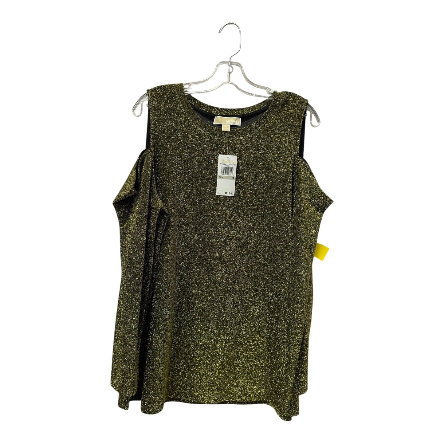 Top Ls By Michael By Michael Kors In Gold, Size:1X